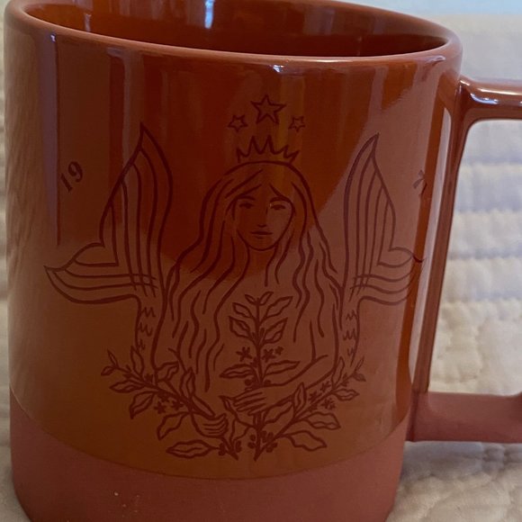 Mermaid Spring 2021 Starbucks 50th Anniversary Mug Terra Cotta Ceramic 12 Oz Mug - Picture 13 of 15